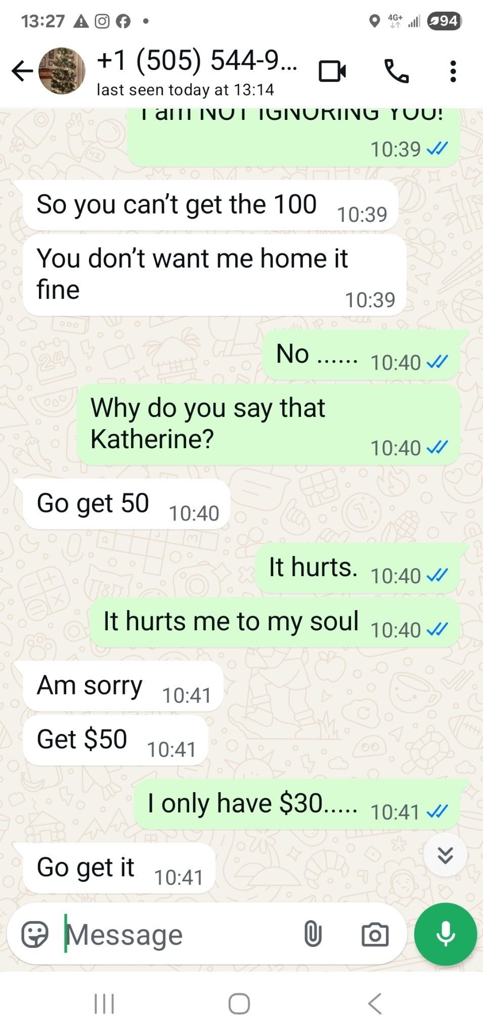 Scammer Screenshot